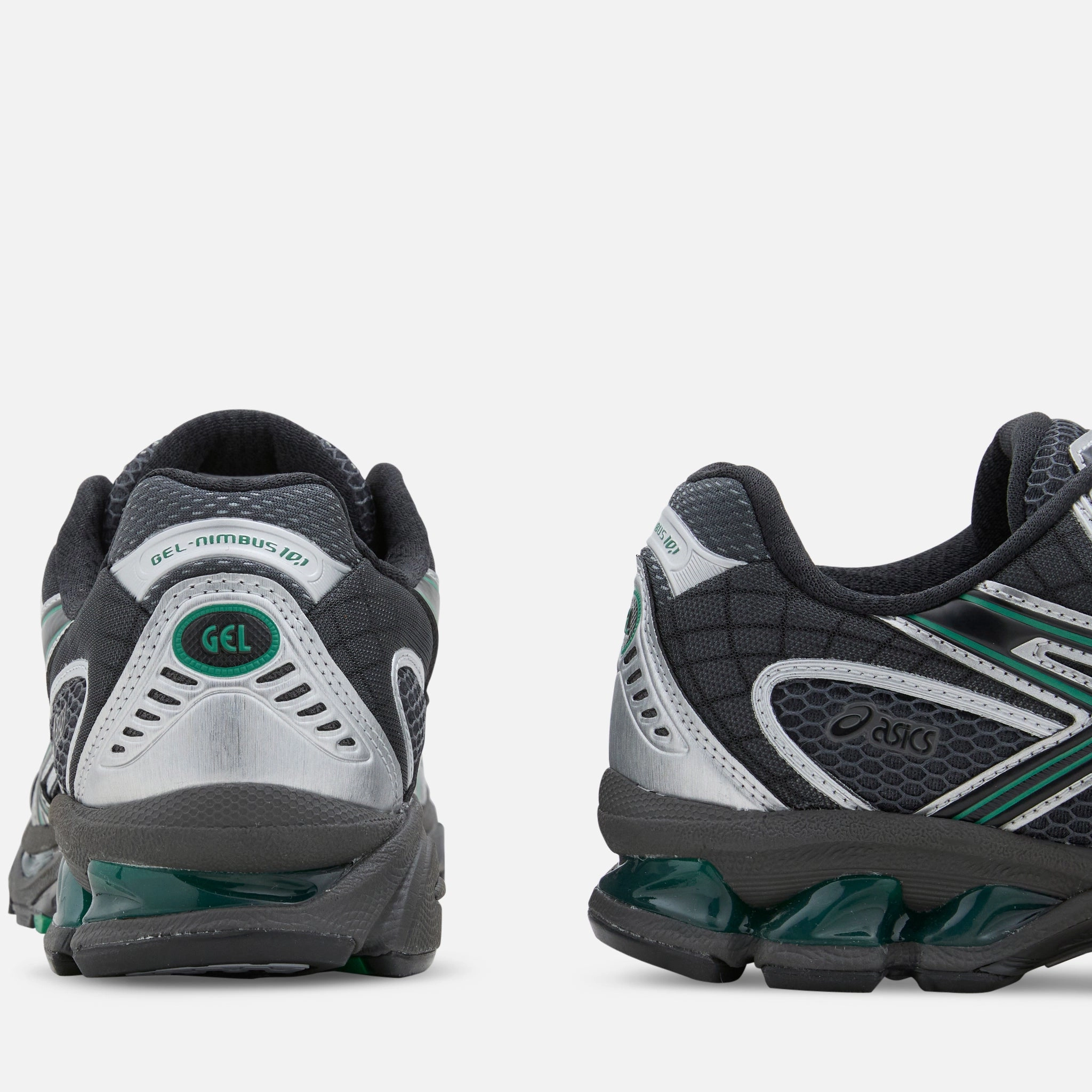 Gel-Nimbus 10.1 Obsidian Grey | Green Basil Asics Jackal Wrestling Shoes