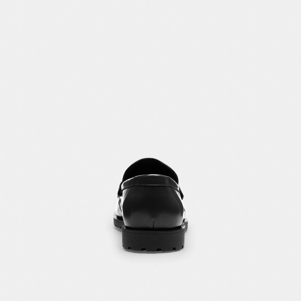 Coach Reagan Penny Loafer Black Jirai Kei Loafers