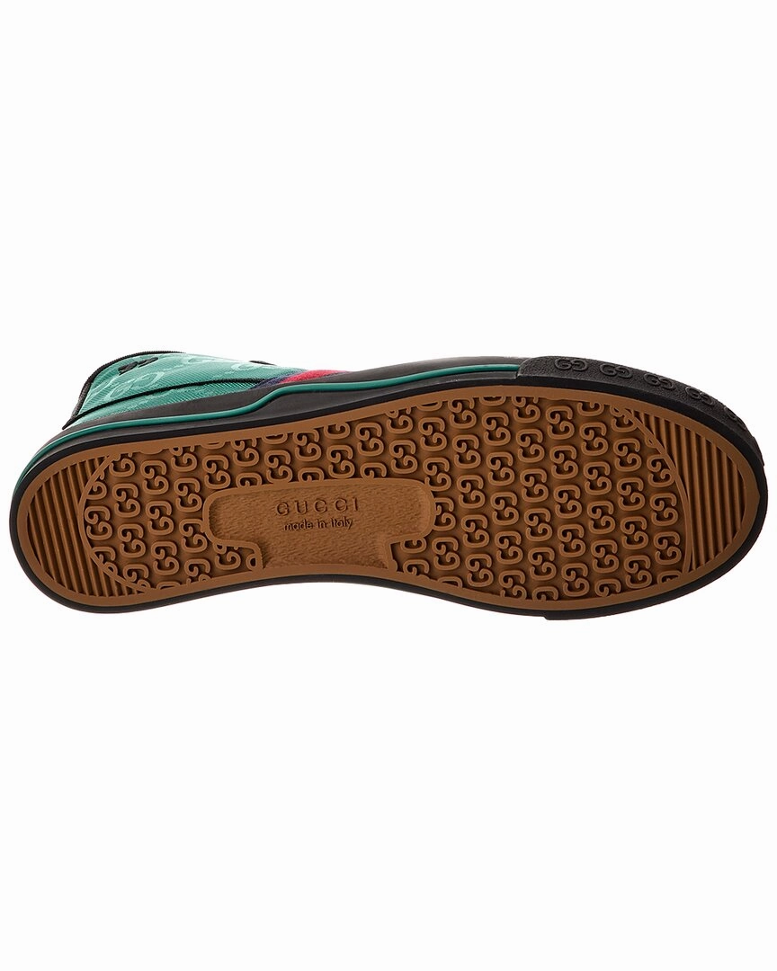Gucci Tennis 1977 GG Canvas High-Top Sneaker Best Way To Clean Leather Tennis Shoes
