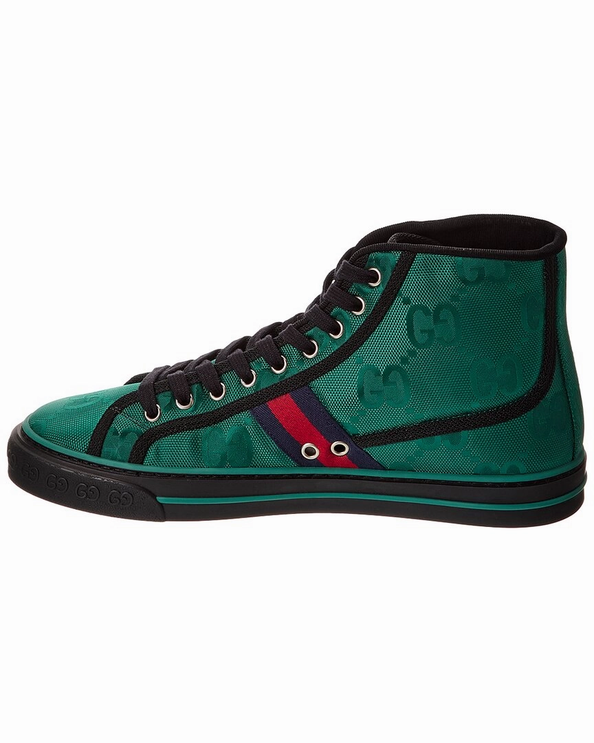 Gucci Tennis 1977 GG Canvas High-Top Sneaker Gucci Shoes Tennis Shoes