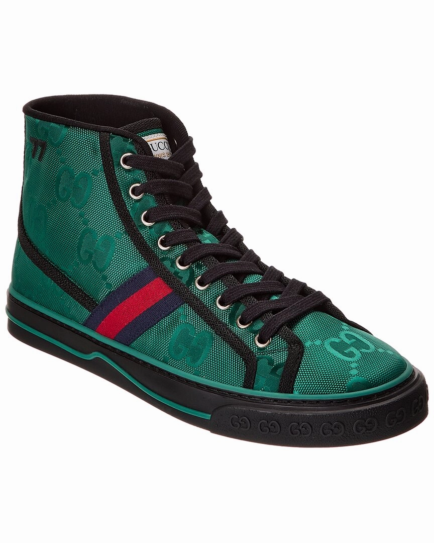 Gucci Tennis 1977 GG Canvas High-Top Sneaker Sam Edelman Tennis Shoes