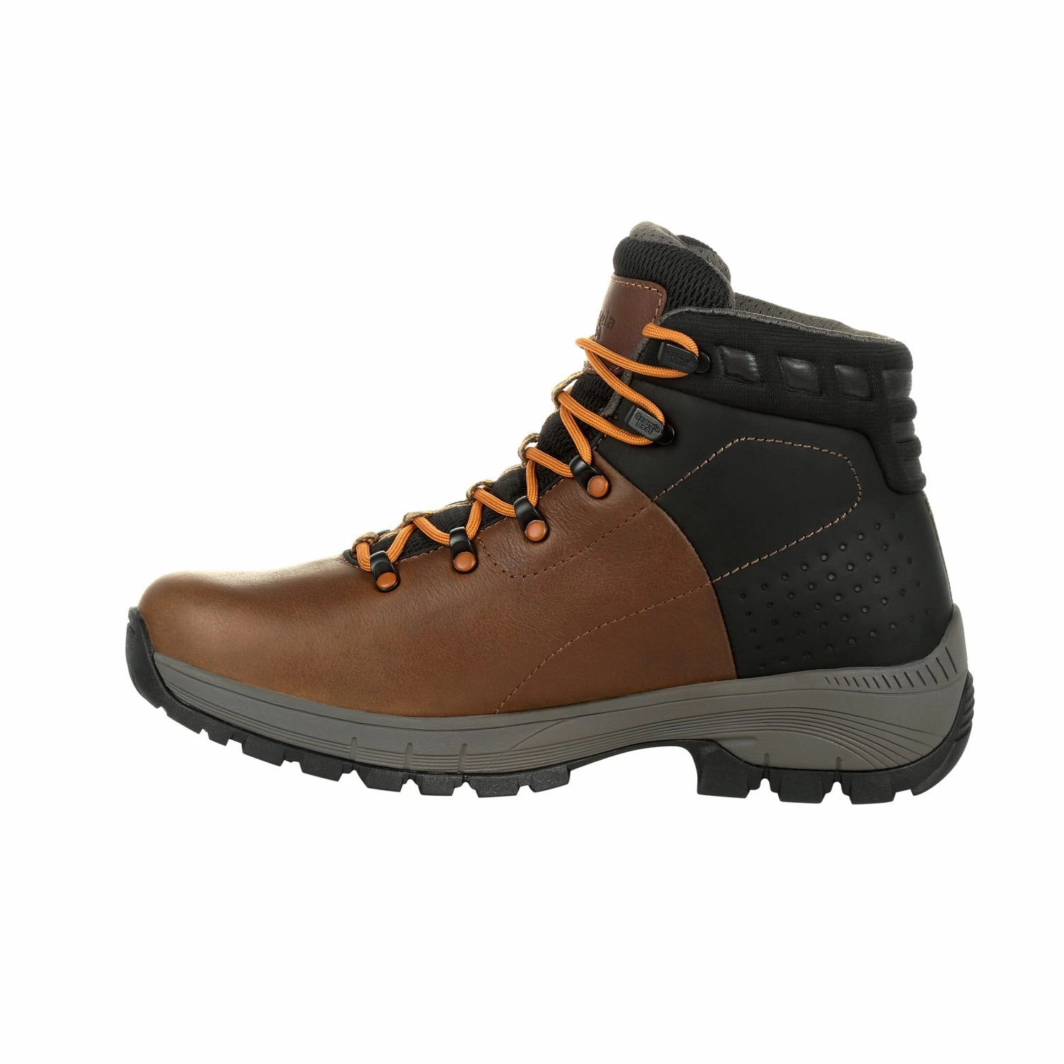 Georgia Mens Brown Leather Eagle Trail WP Hiking Boots Hiking Shoes Queenstown