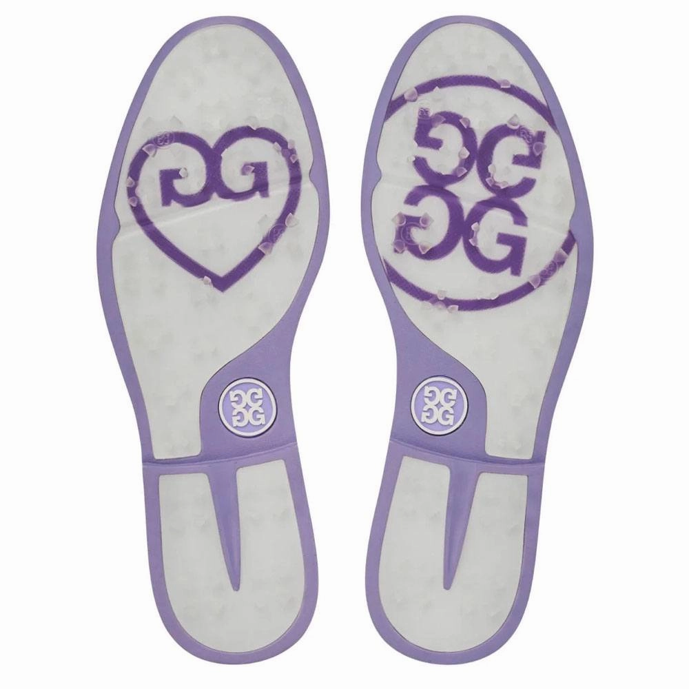 Super Cute Snow Boots Gfore Grosgrain Gallivanter Spikeless Golf Shoes Snow/Amethyst - 22 Women