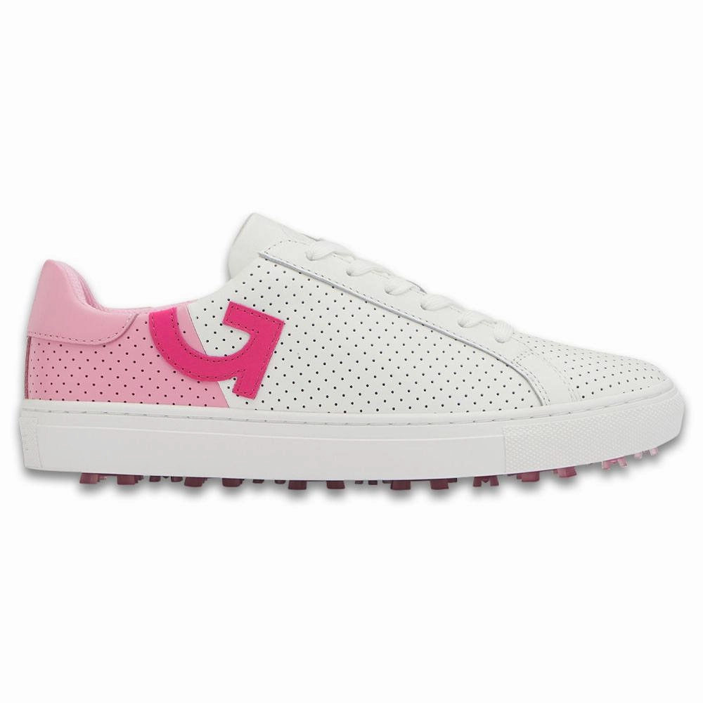 Pull On Winter Snow Boots Gfore Two Tone Perf Disruptor Spikeless Golf Shoes Snow/Lilac - 22 Women