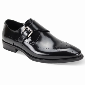 Giovanni | Jeffery-Black Suede Brogue