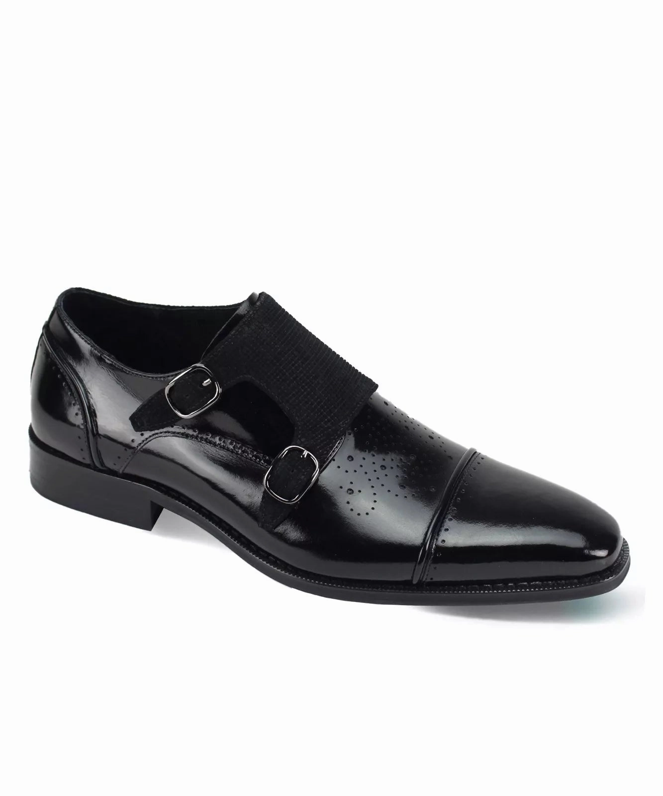 Giovanni Oscar Leather Shoes Black Difference Between Derby Vs Oxford Vs Brogue