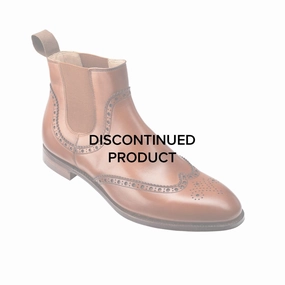 Daisy Tan Burnished Calf Longwing Derby Brogues