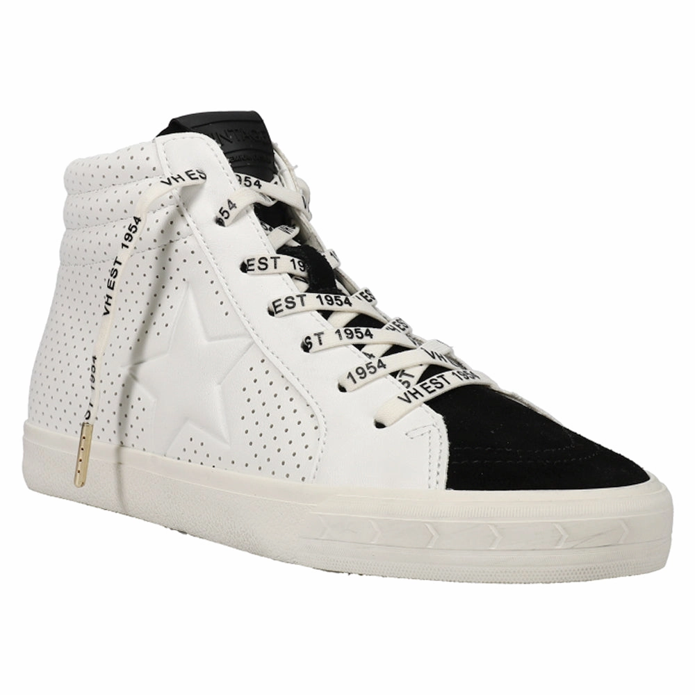 Lester Perforated High Top Slip On Sneakers Wide Foot Slip On Shoes