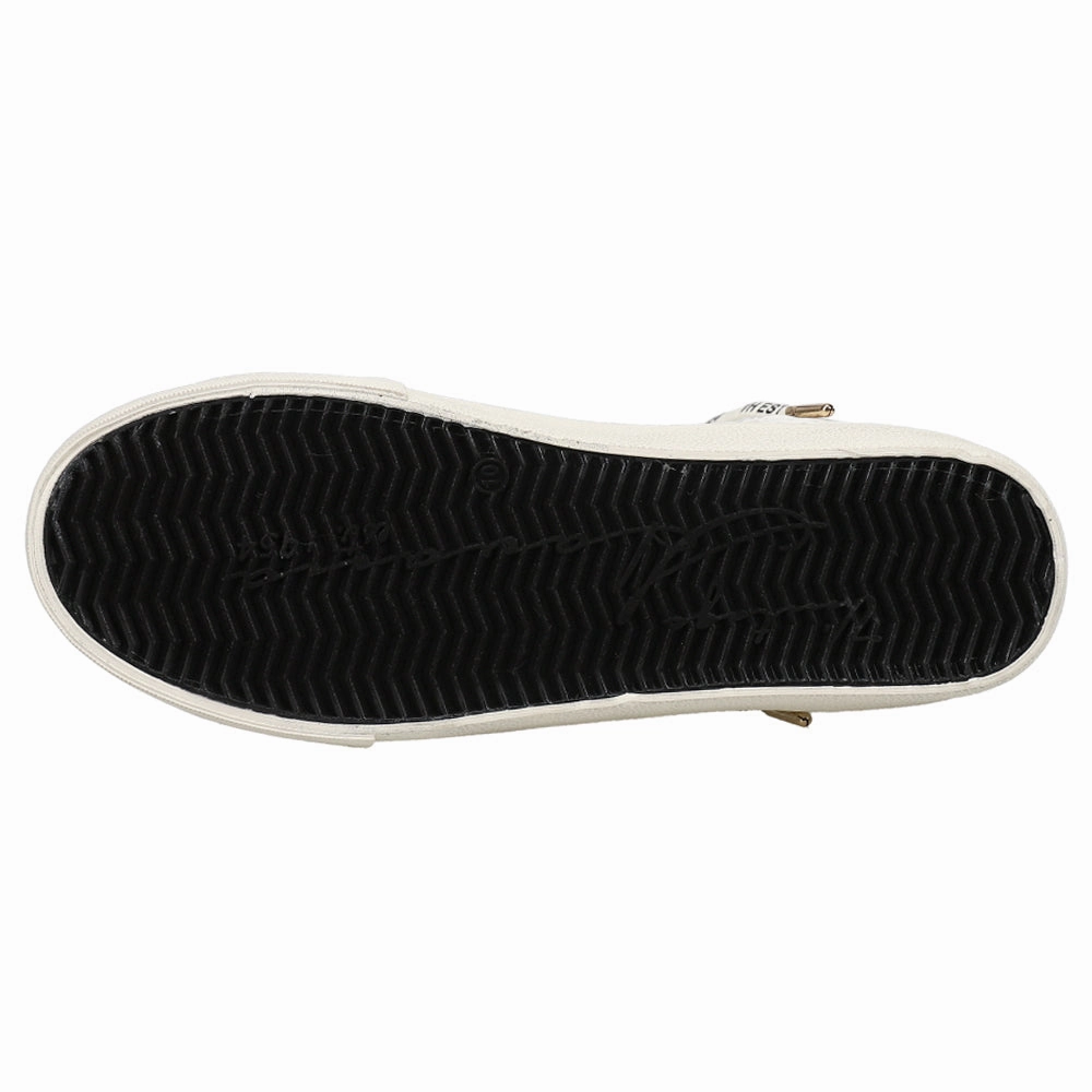 Lester Perforated High Top Slip On Sneakers Walk Slip-on
