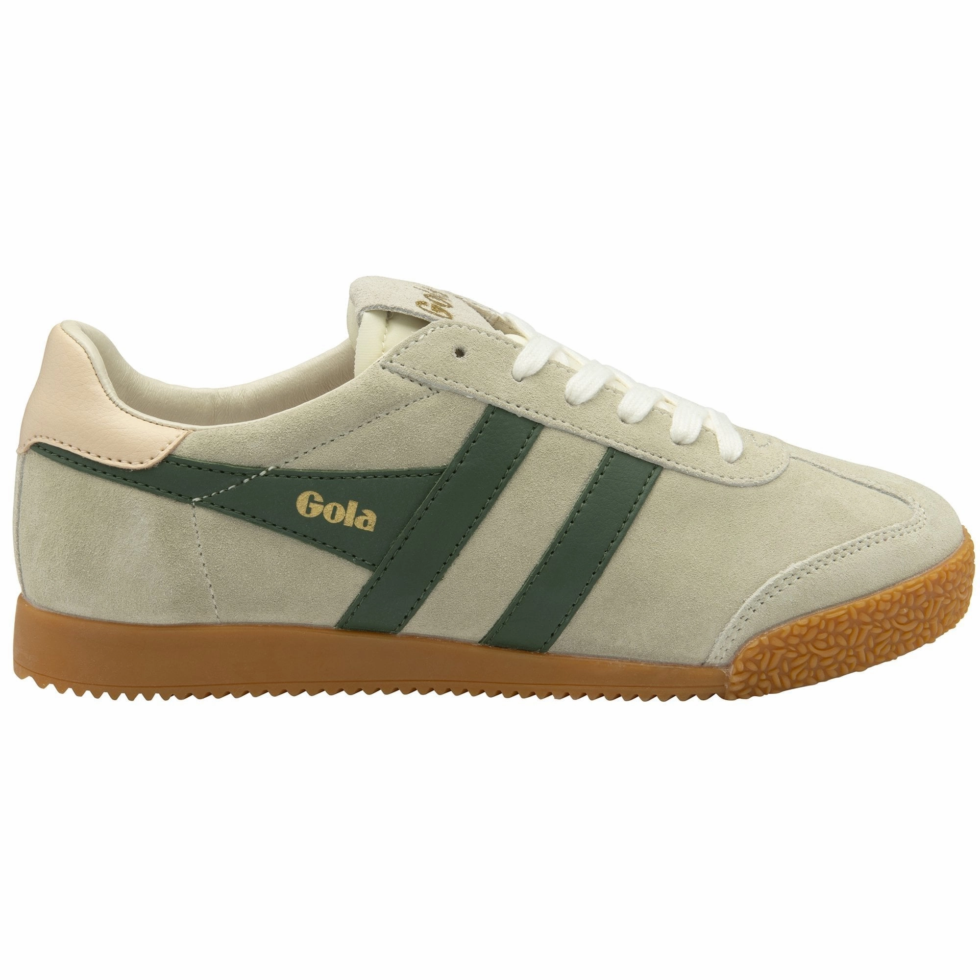 Everlast Training Shoes Gola Women's Elan Classic Sneakers - Wheat/Evergreen/Pearl Pink