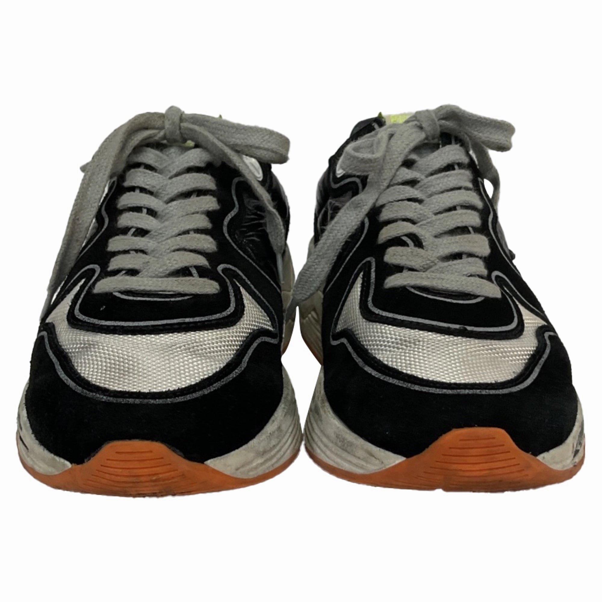 Run Disney Shoes Golden Goose Running Sole Sneakers in Black Suede