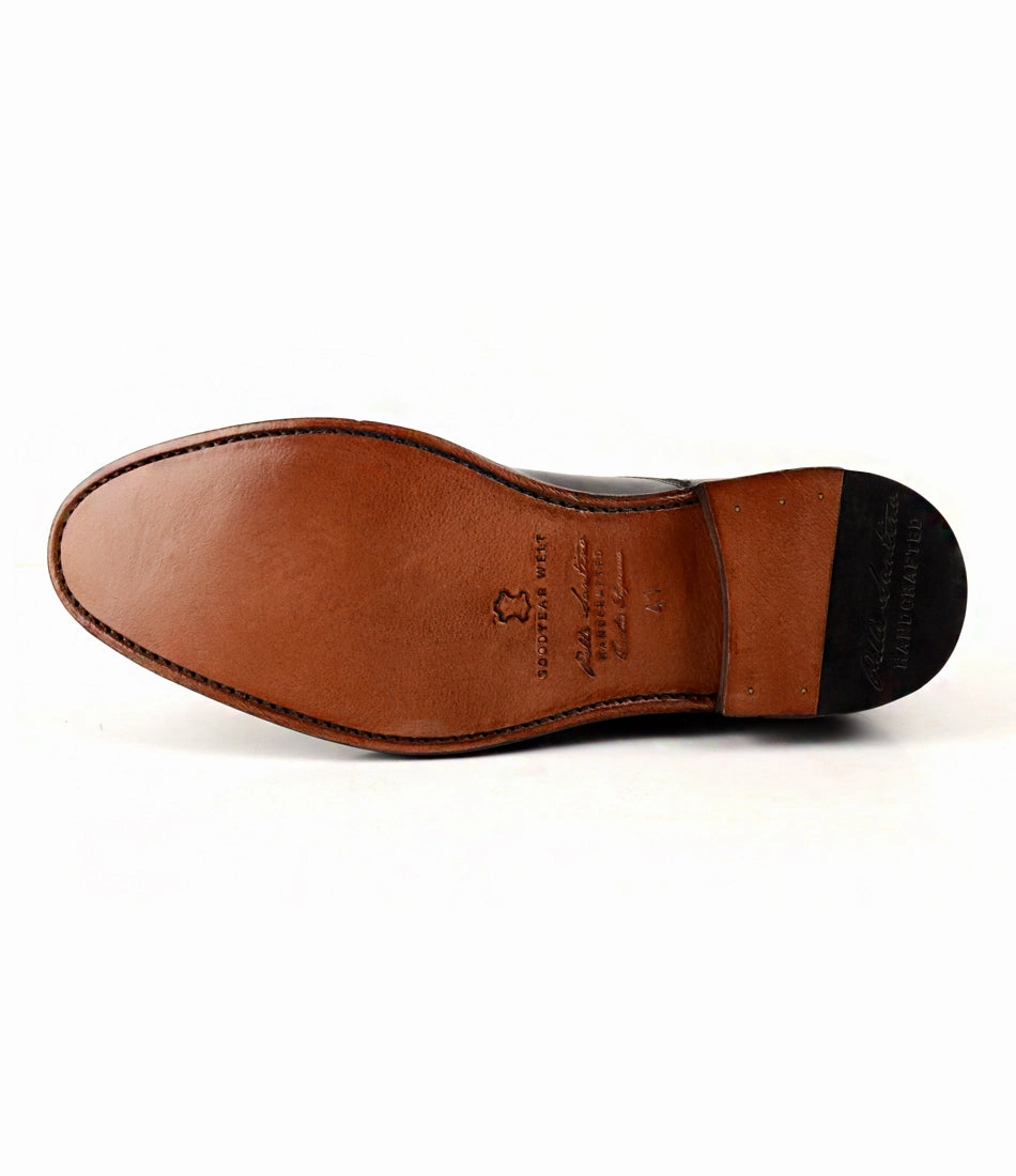 Goodyear Welted - Cap Toe Oxfords - Brown Heritage Oxford Grey