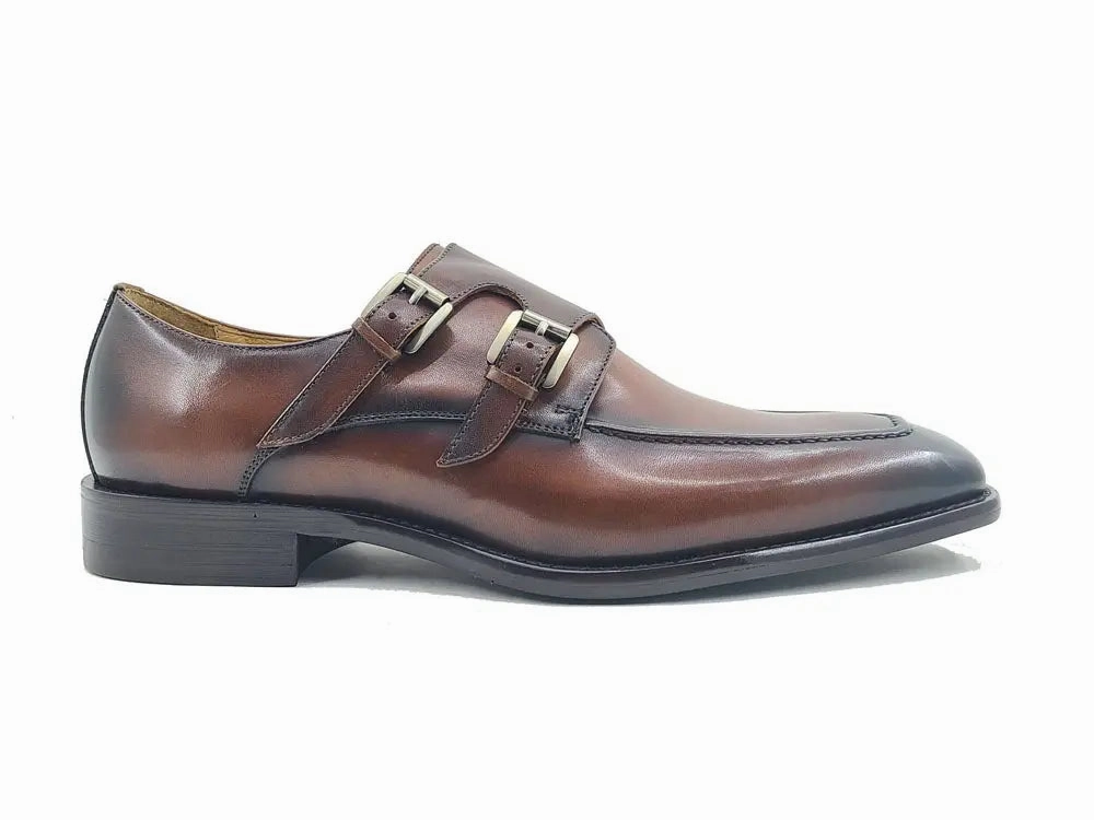 Gorgeous Double Monk Loafer Tan Brogues With Jeans