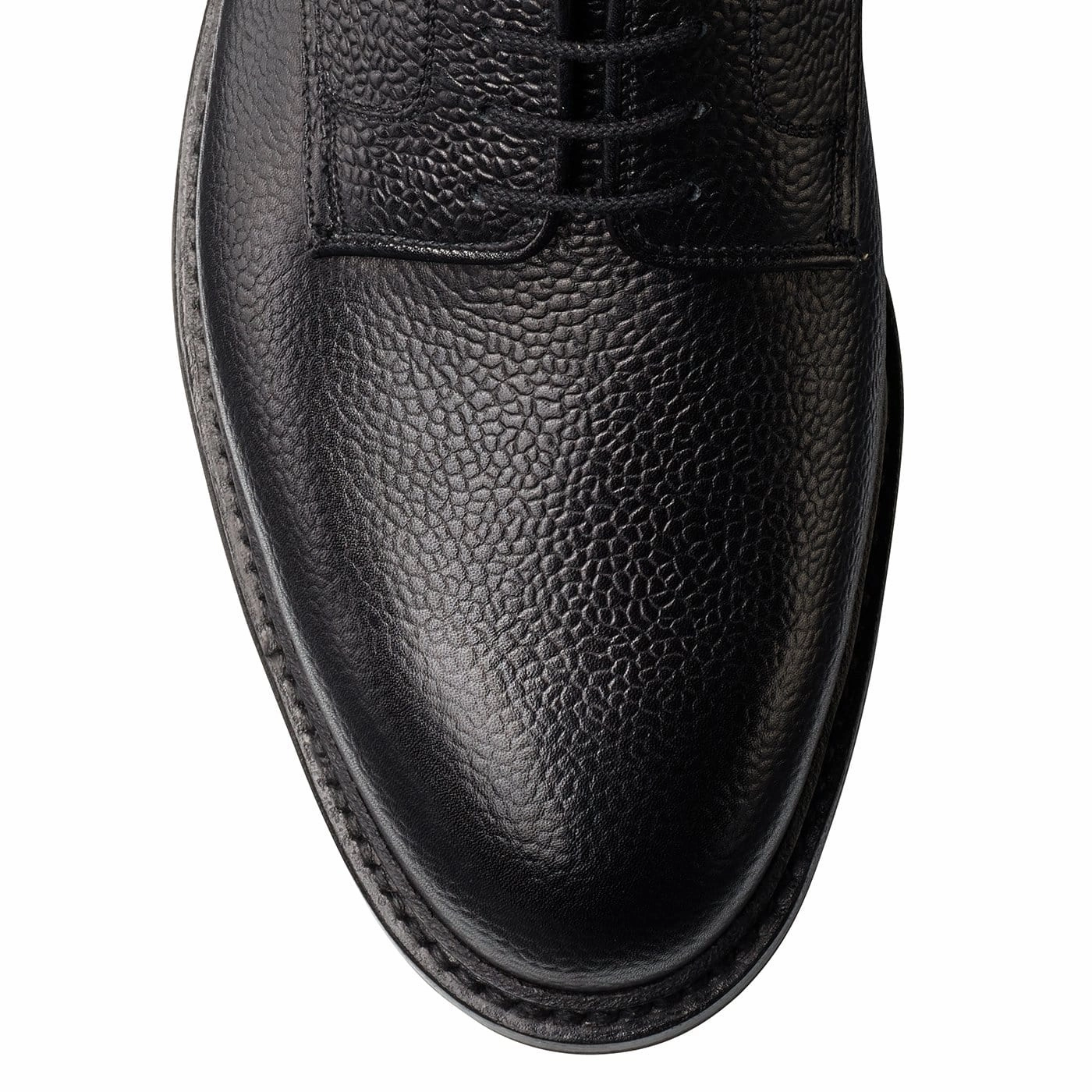 Grasmere Black Scotch Grain Lace Up Shoes With Jeans