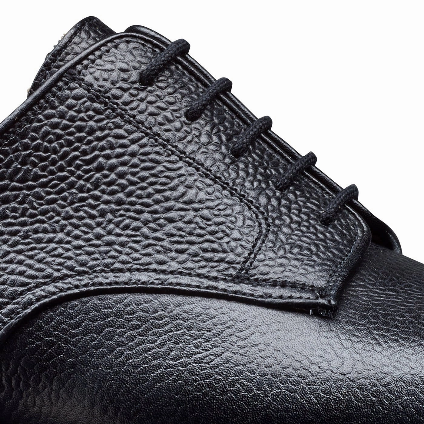 Grasmere Black Scotch Grain Lace Up Boots Shoes