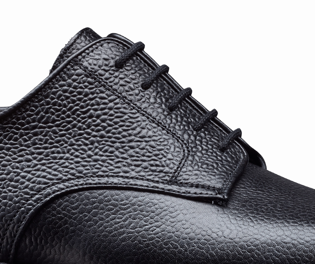 Derby Buckle Shoe Grasmere Black Scotch Grain