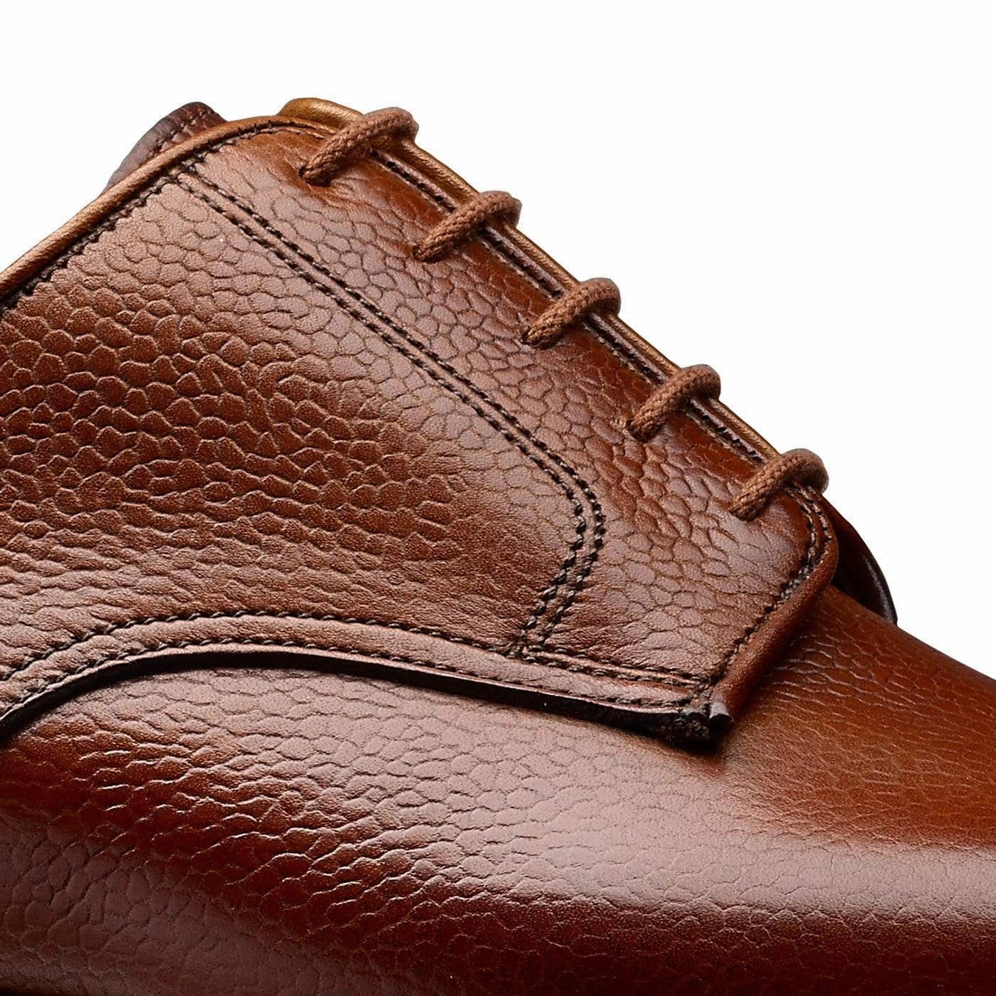 Peep Toe Lace Up Shoes Grasmere Tan Scotch Country Grain