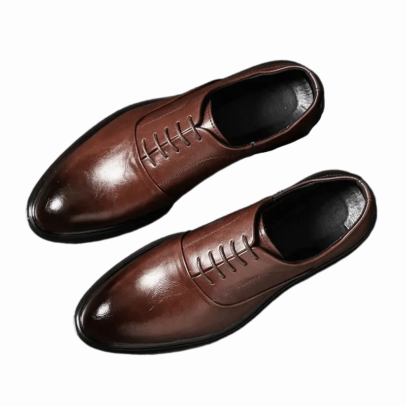 Men  Dress Shoes -  Ronald Leather Oxford Shoes Suade Oxfords