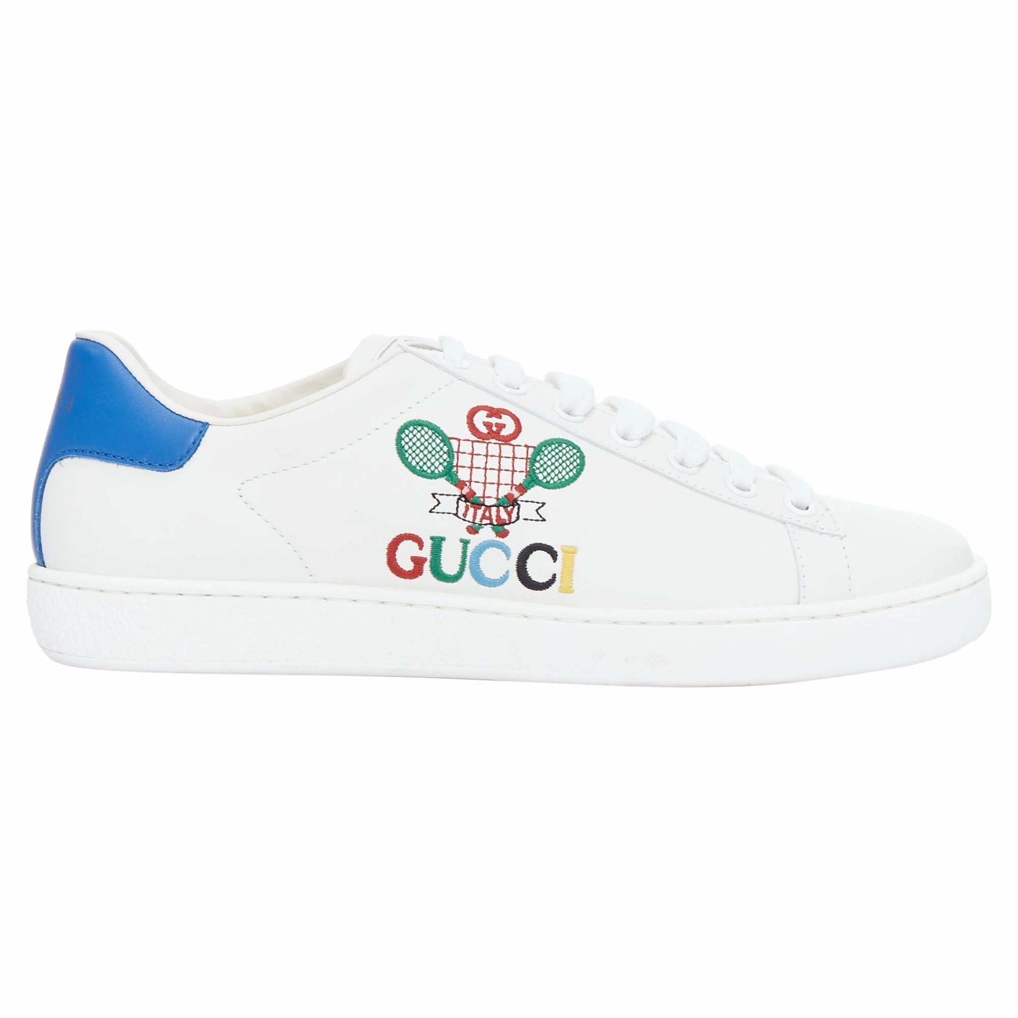 Gucci Ace Tennis Embroidered Logo Low Top Sneakers Adidas Leopard Tennis Shoes