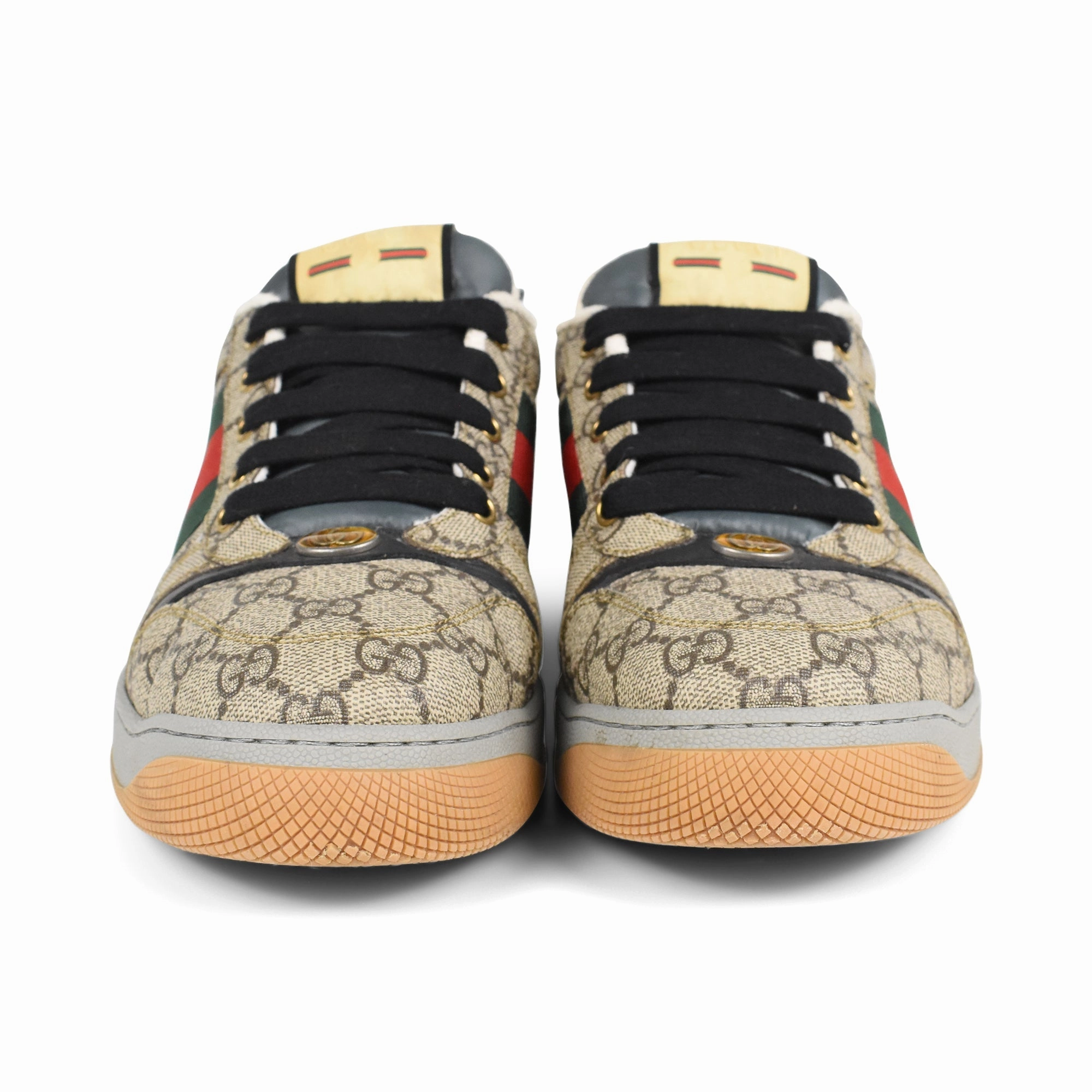 Gucci Logo Monogram Sneakers - Men's 9.5 Slip-on Casual Shoes