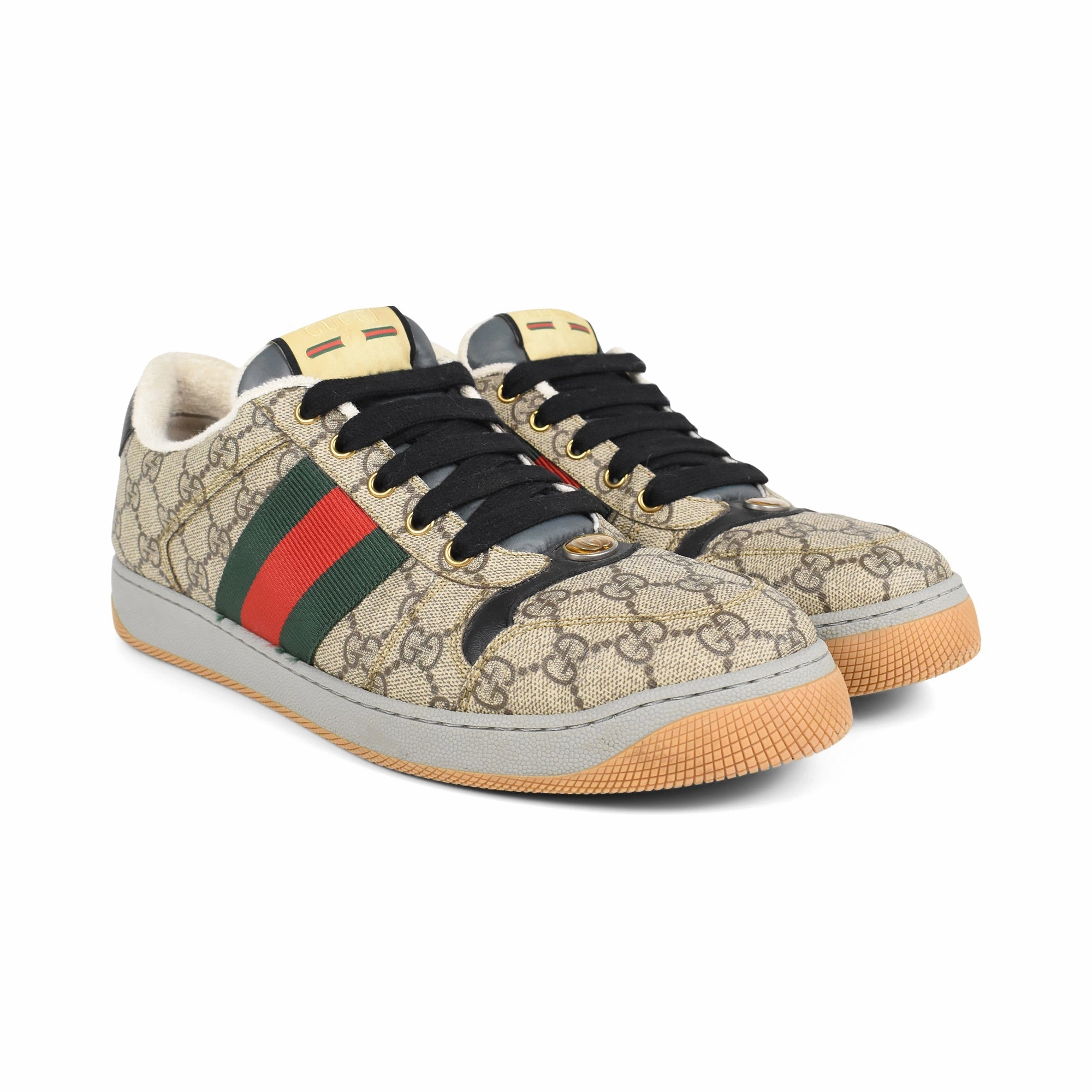 Gucci Logo Monogram Sneakers - Men's 9.5 Bobs B Flex Hi Casual Shoes