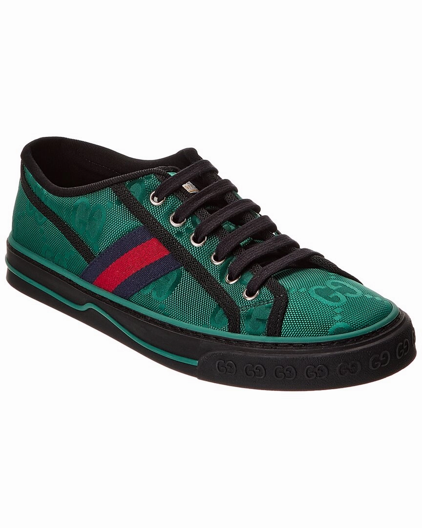 Roller Skate Tennis Shoes Gucci Tennis 1977 GG Canvas Sneaker