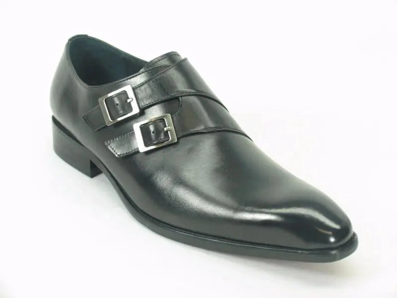Wide Brogue Shoes Carrucci Double Monk Strap Loafer