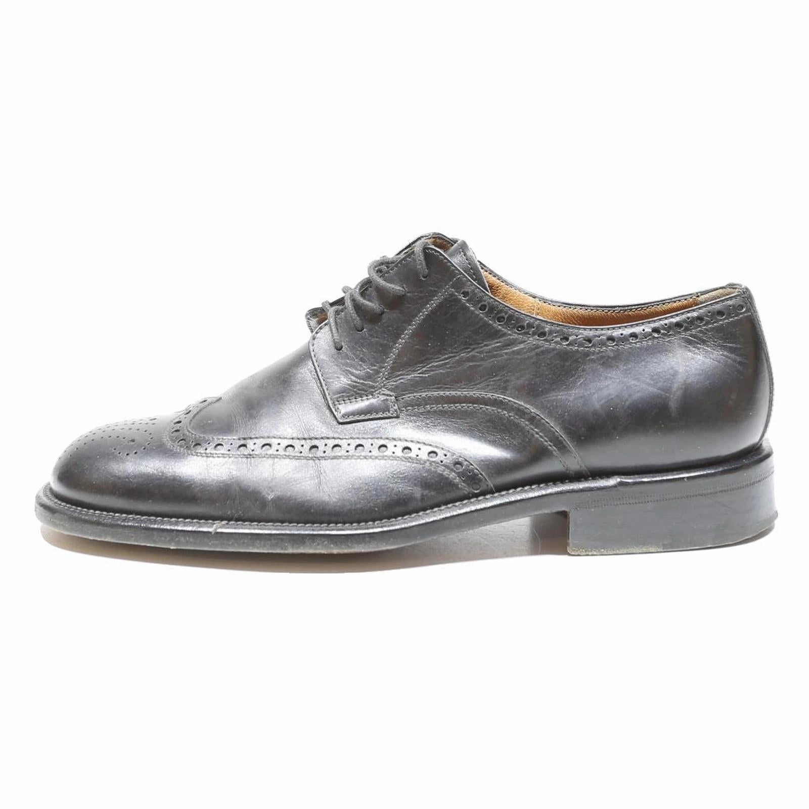 Brown Brogues Suit HOBSON'S Brogue Mens Shoes Black Leather UK 7.5 Classic Formal Dress Footwear