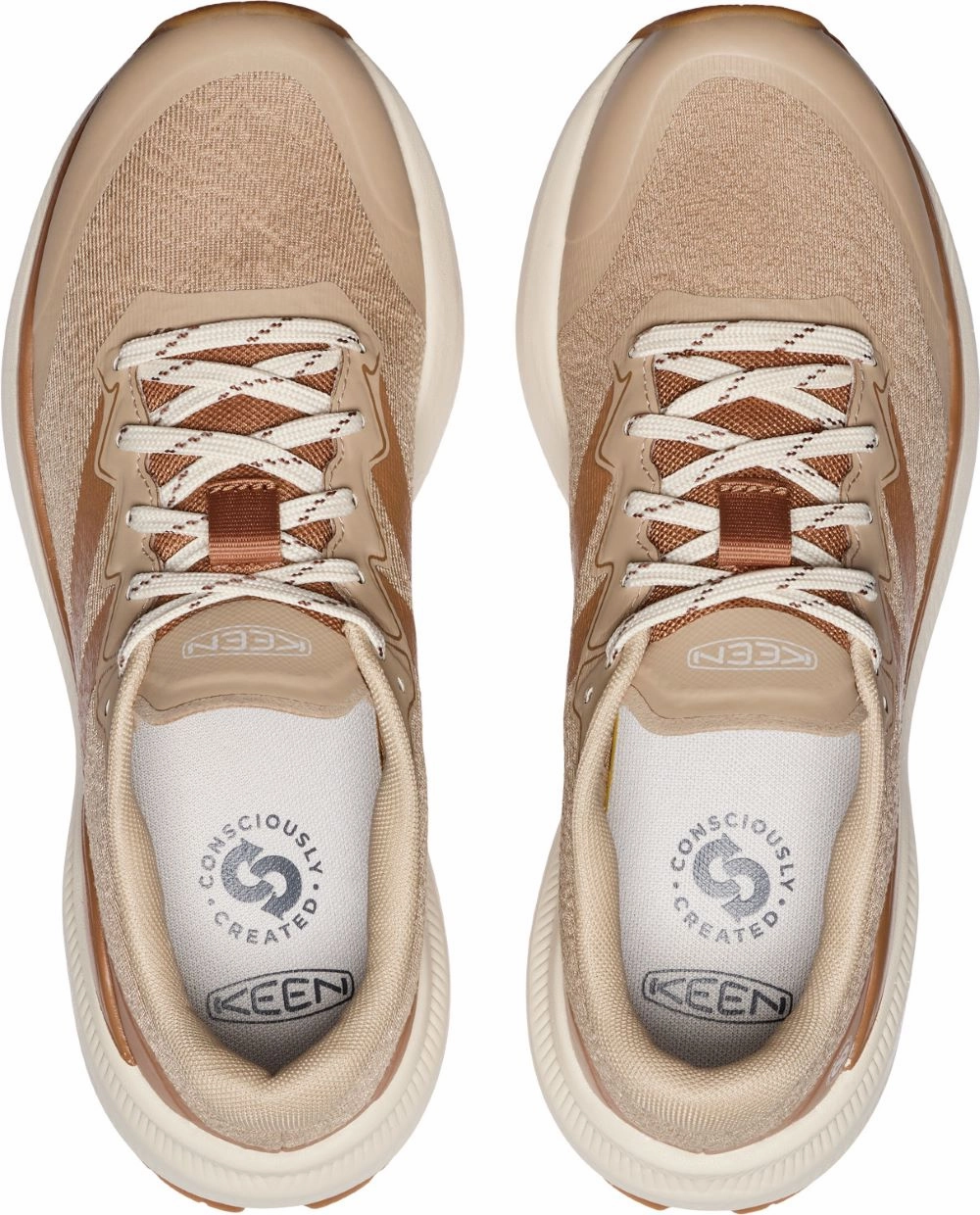 Light Waterproof Hiking Shoes 'Keen Outdoor' Women's WK500 Walking Shoe - Chipmunk / Cornstalk