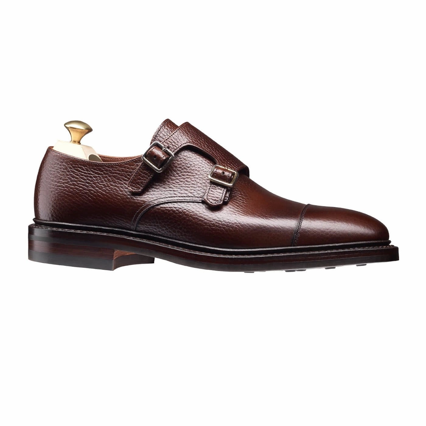Mary Jane Brogues Harrogate Dark Brown Country Calf Grain