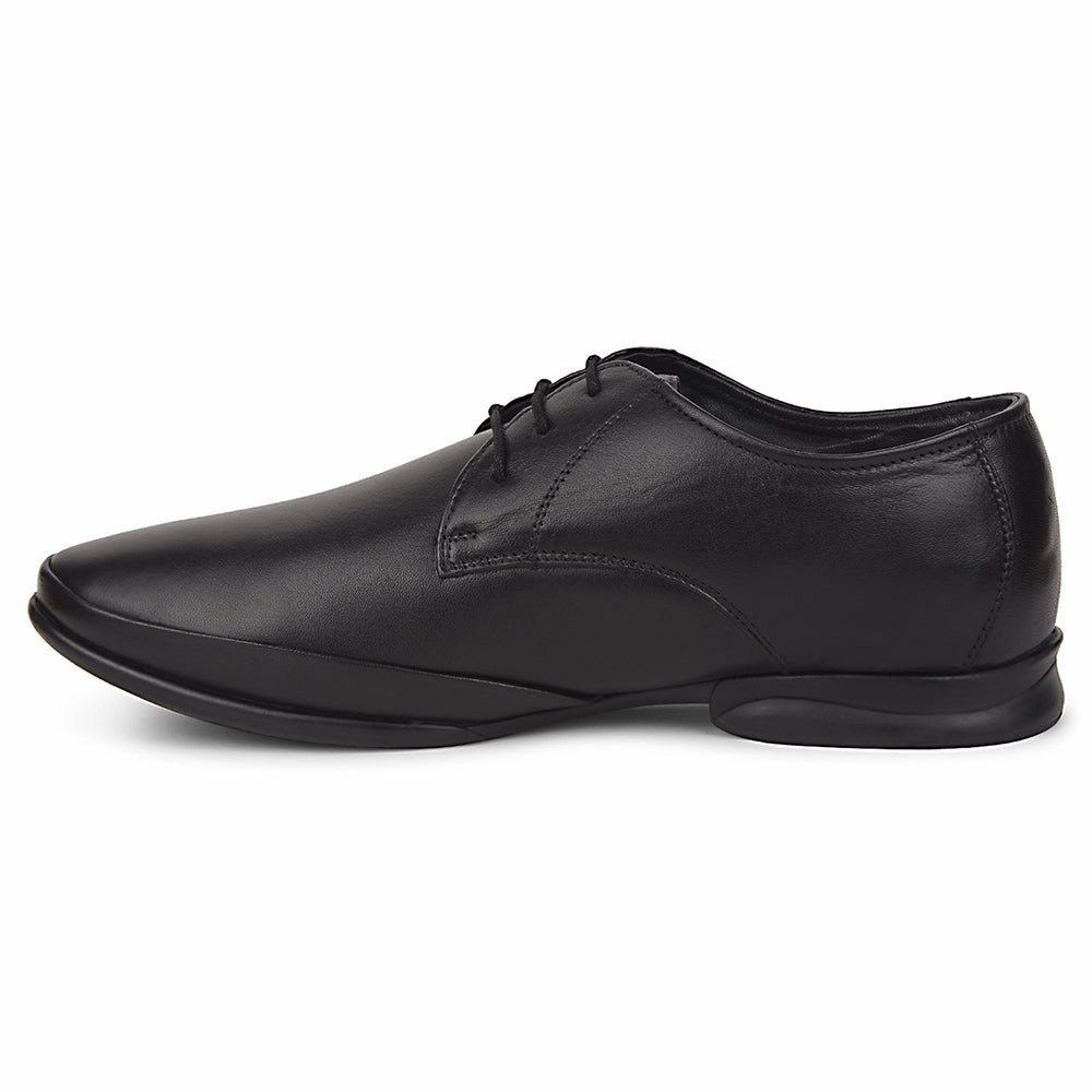 Healers Black Formal Lacing Derby Shoes For Men J757-02 By Liberty Lace Up Orthopedic Shoes