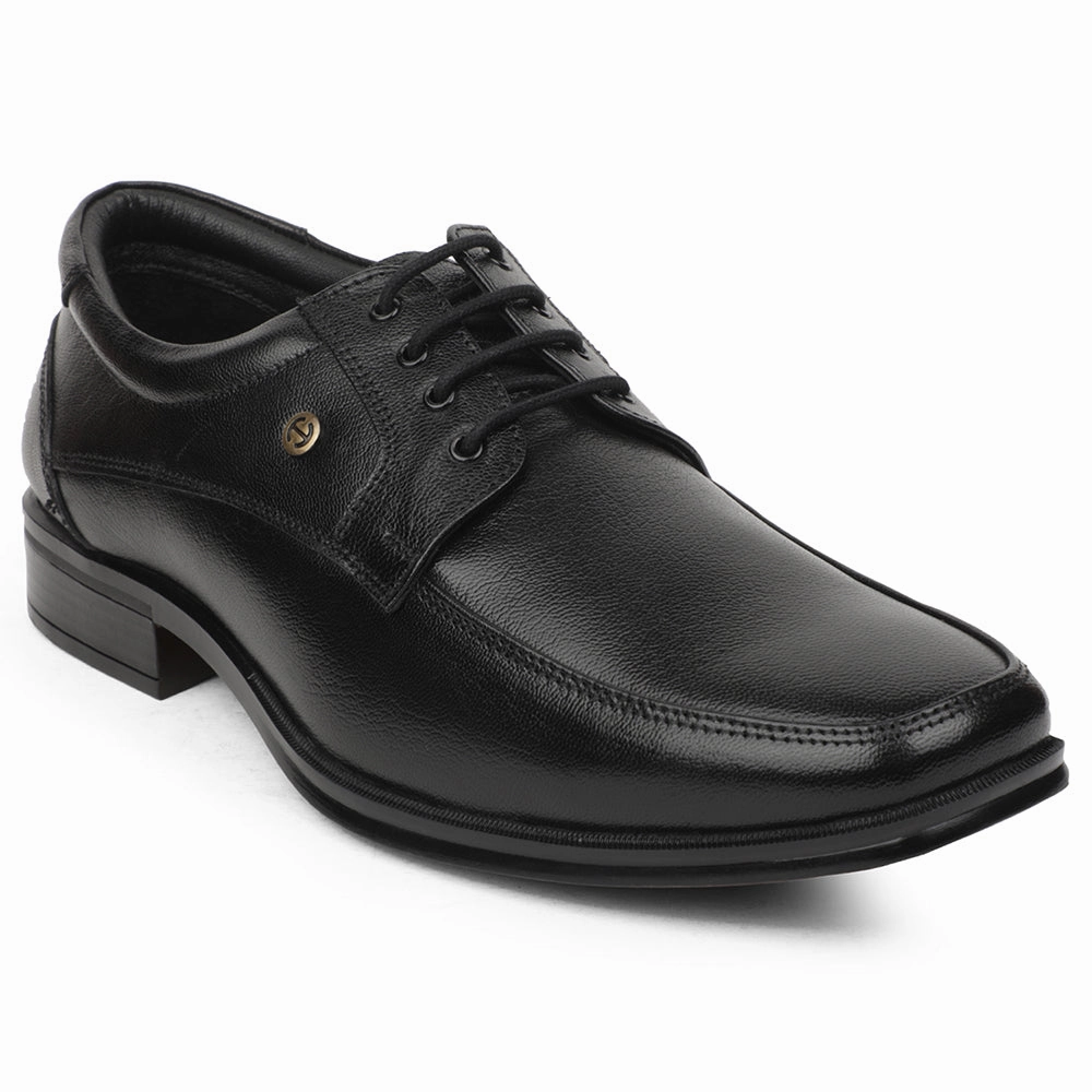 Healers Black Formal Lacing Derby Shoes For Men UDL-9 By Liberty Low Top Lace Up Shoes