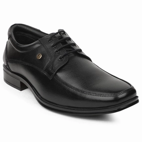 Healers Black Formal Lacing Derby Shoes For Men UDL-9 By Liberty Leather Lace Up Boat Shoes