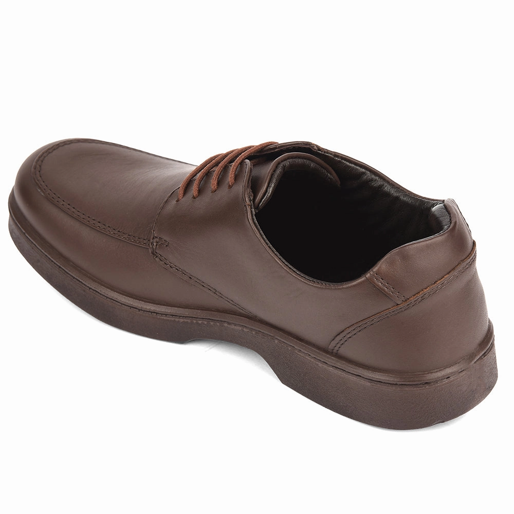 Healers Dark Brown Formal Lacing Derby Shoes For Men 204601AN By Liberty High Lace Up Shoes