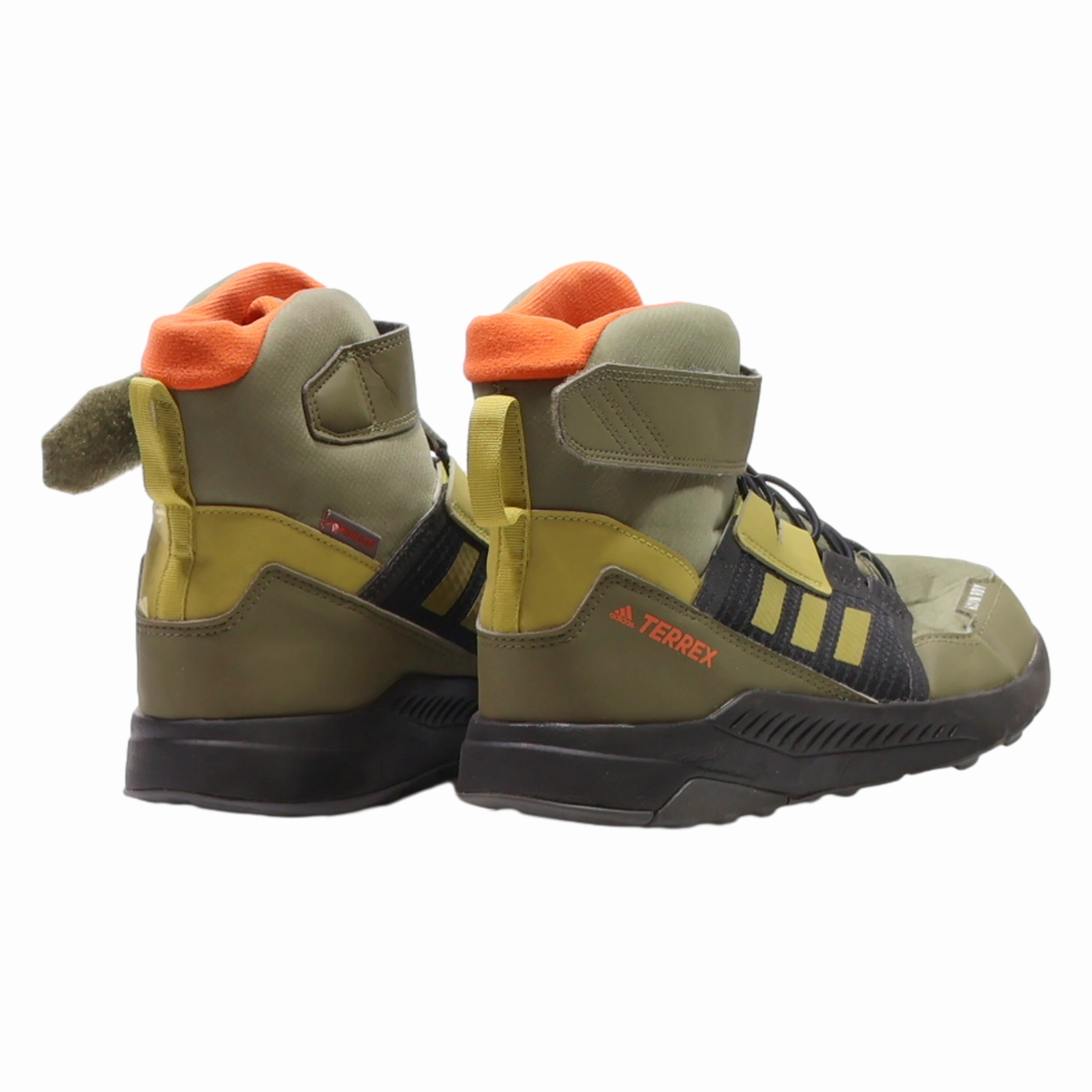 ADIDAS Hiking Boots Green Synthetic Womens UK 5.5 Clearance Hiking Shoes