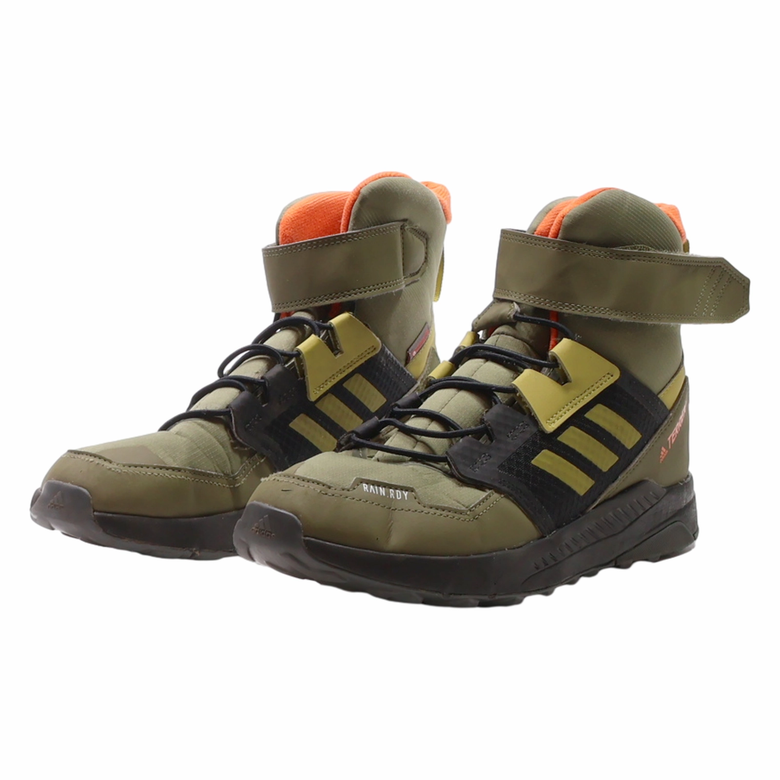 ADIDAS Hiking Boots Green Synthetic Womens UK 5.5 Best Hiking Shoes Traction