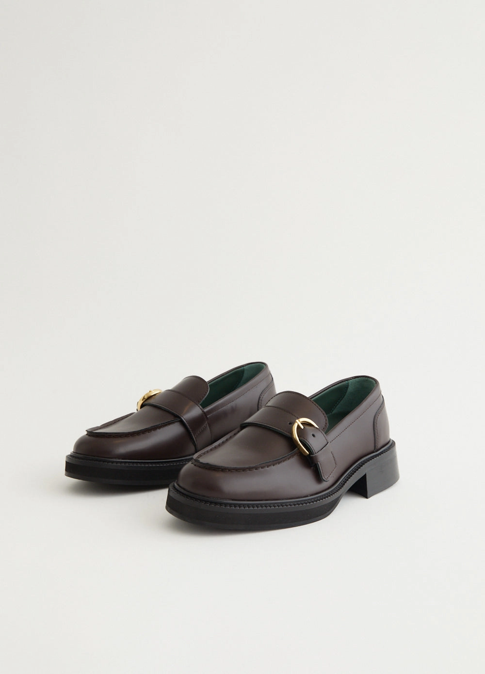 Multi Coloured Brogues Shoes Heeled Townee Monk Loafers