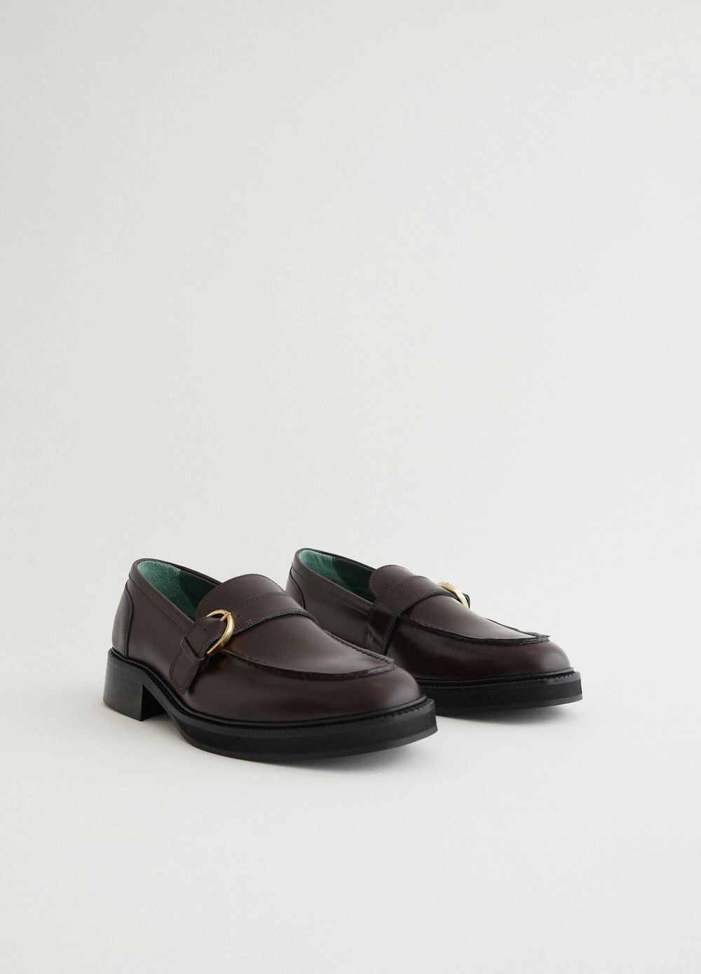Coloured Brogues Heeled Townee Monk Loafers