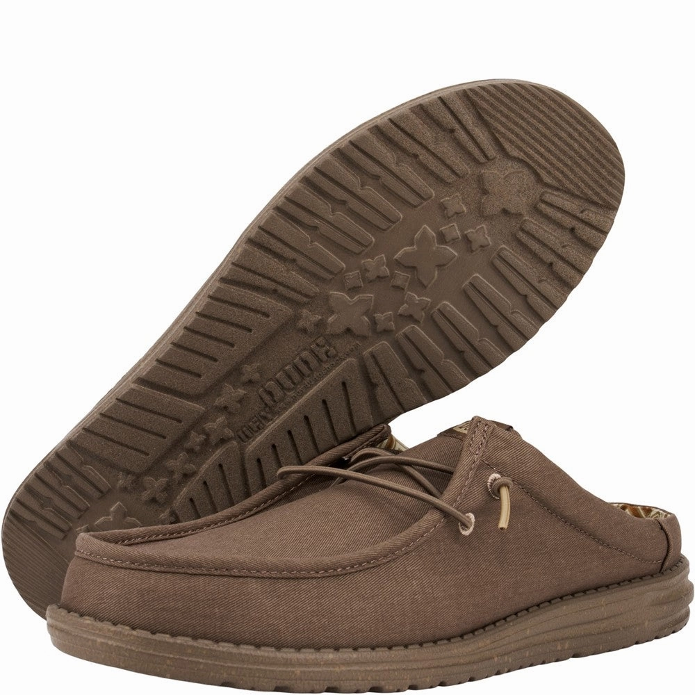 Business Casual Spring Shoes HEYDUDE Wally Slip Canvas Mule