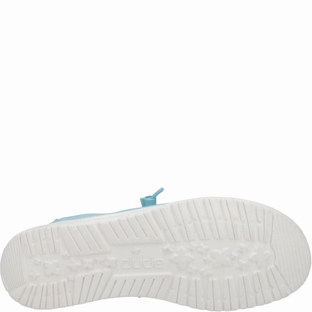 V2k Run Casual Shoes HEYDUDE Wendy Canvas Shoe