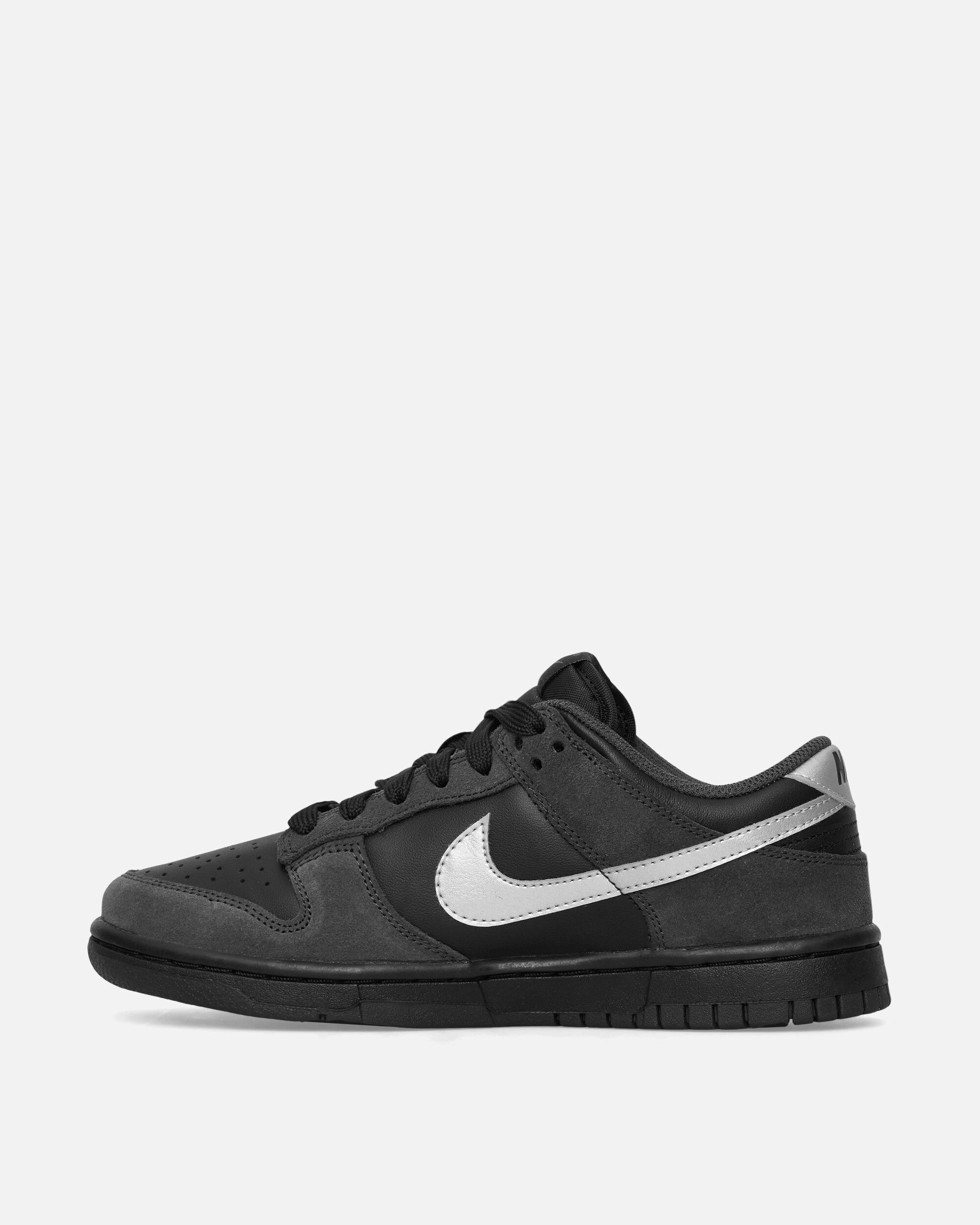 Basketball Shoes Through The Years Women's Dunk Low Sneakers Black / Metallic Silver