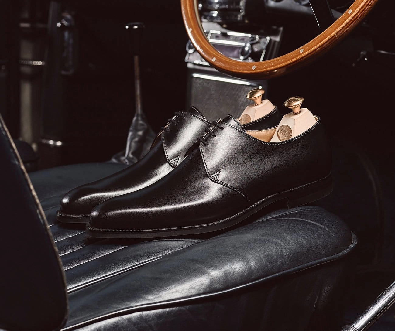 Highbury Black Calf Mercer Lace Up Shoes