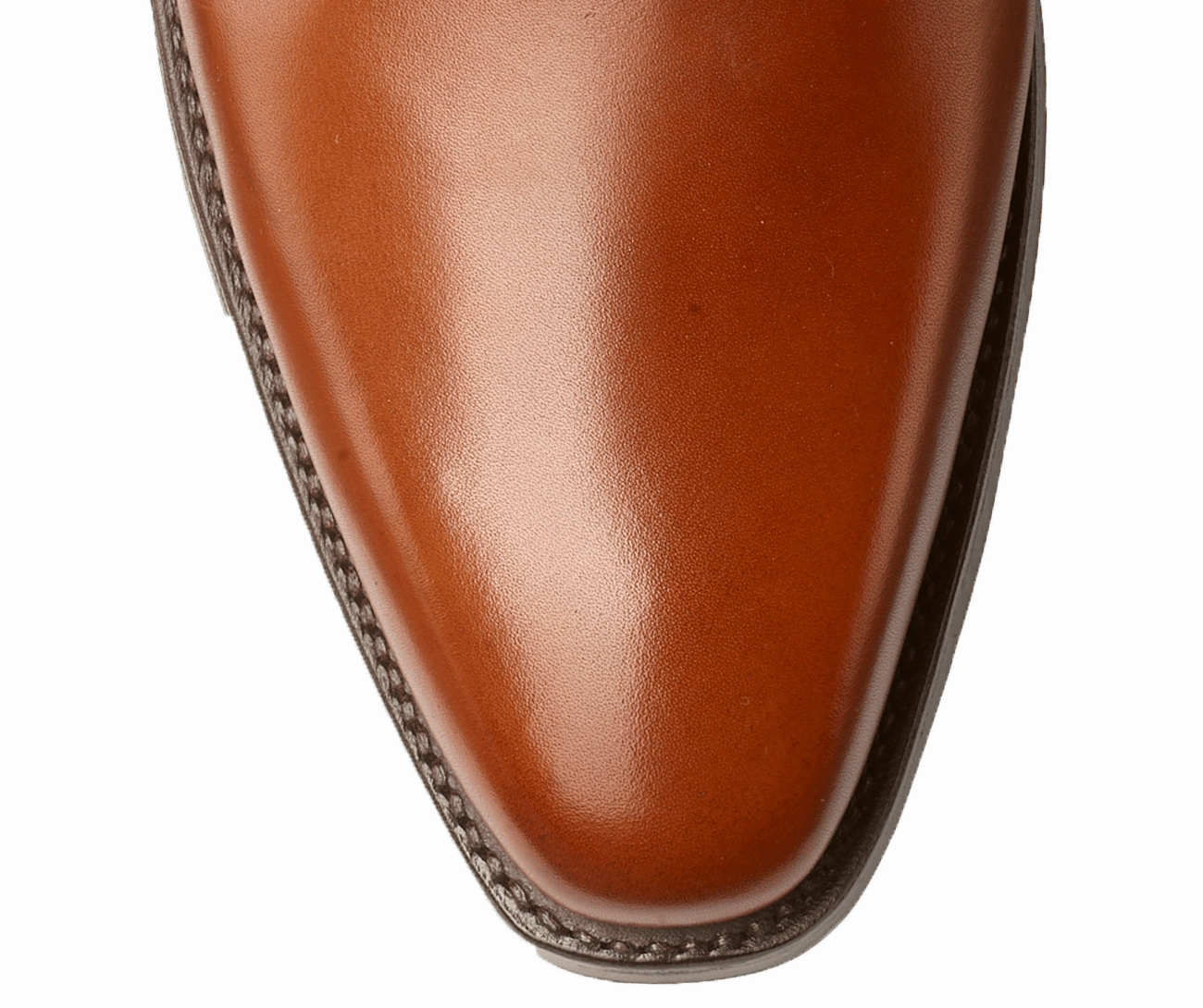 Lace Up Perforated Oxford Shoes Highbury Chestnut Burnished Calf