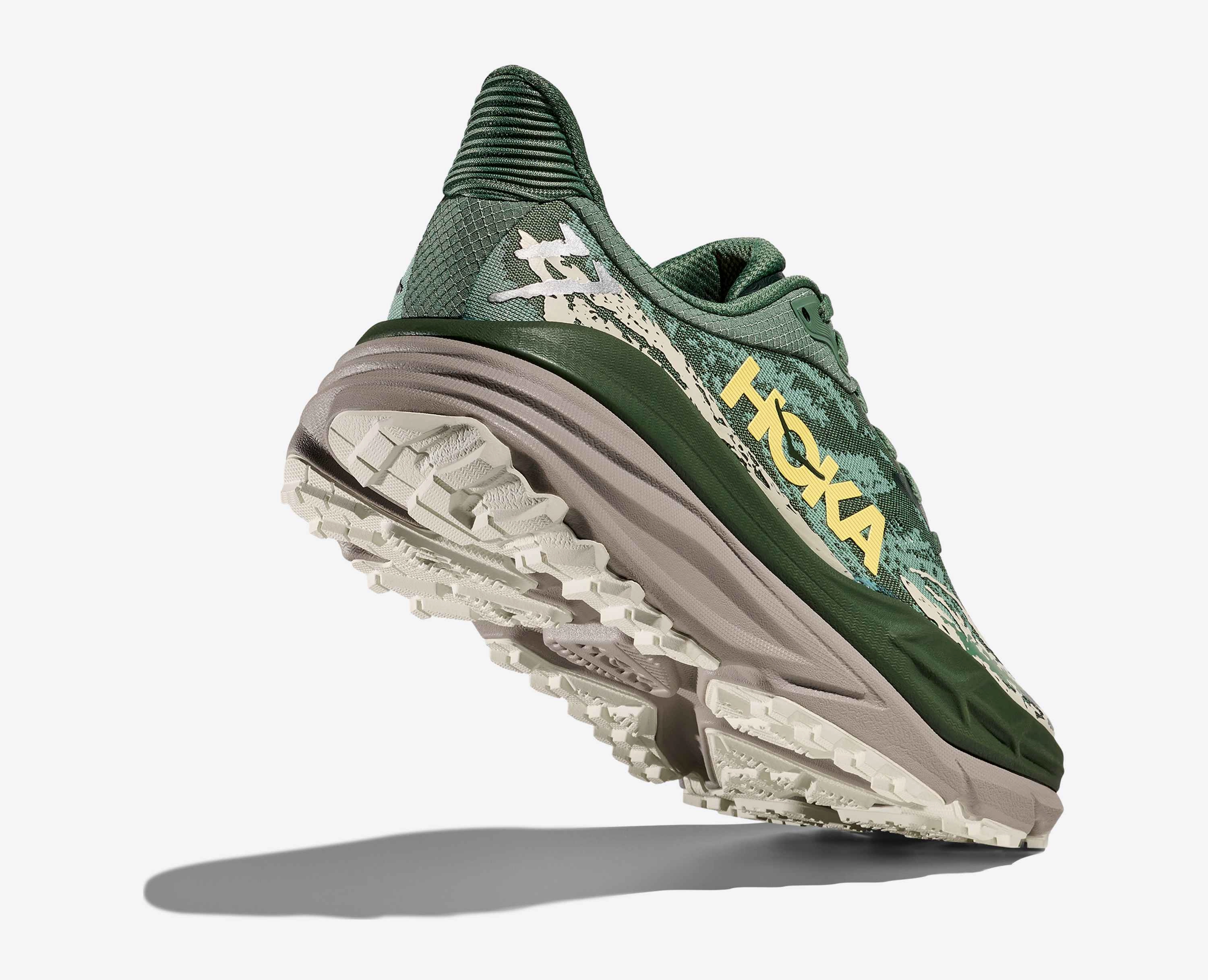 Hoka S Stinson 7 Fern Cement Trail Running Shoes Vs Walking Shoes