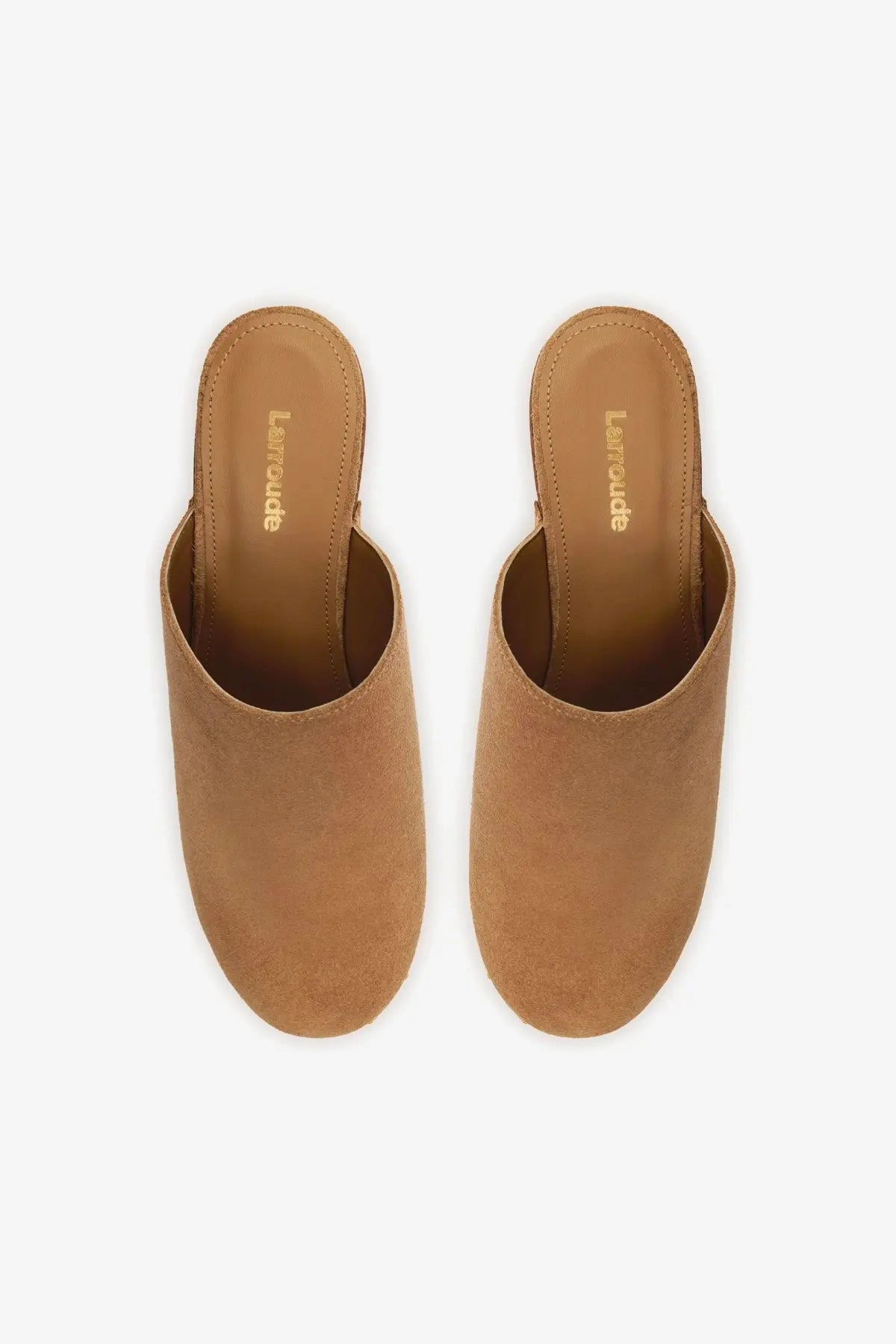 Fire Venture Mary Jane Ii Knit Shoe Miso Wooden Platform Clog In Peanut Suede