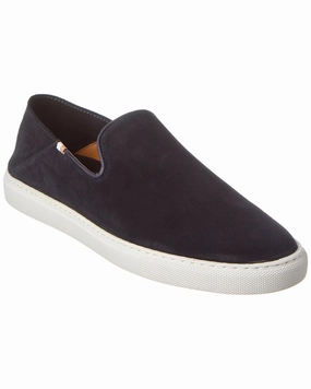 Hugo Boss Rey Suede Slip-On Sneaker Steel Toe Slip Ons