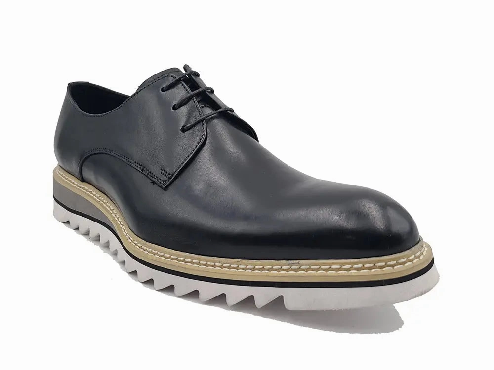 White Heeled Oxfords Plain Toe Blucher Style Oxford