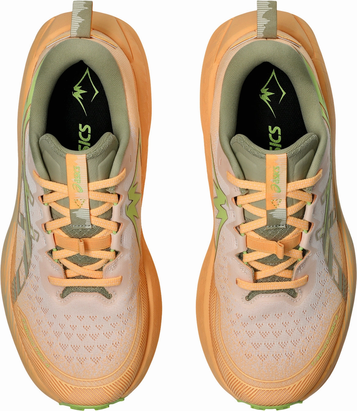 Asics Trabuco Max 4 Mens Trail Running Shoes - Orange Back Trail Shoes