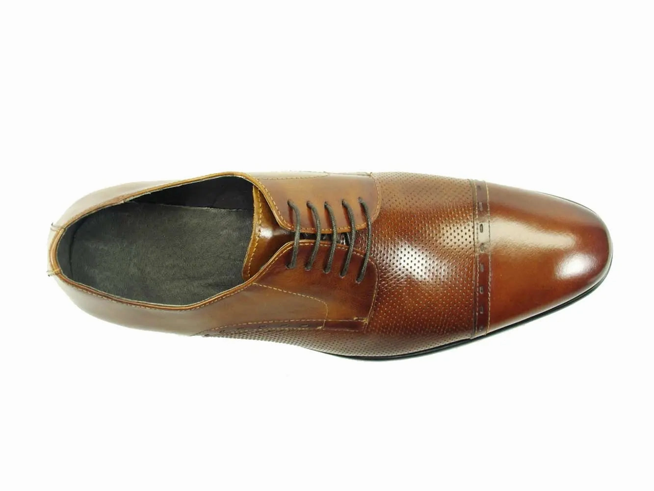 Cap Toe Leather Lace-up Shoe Casual Oxfords Shoes