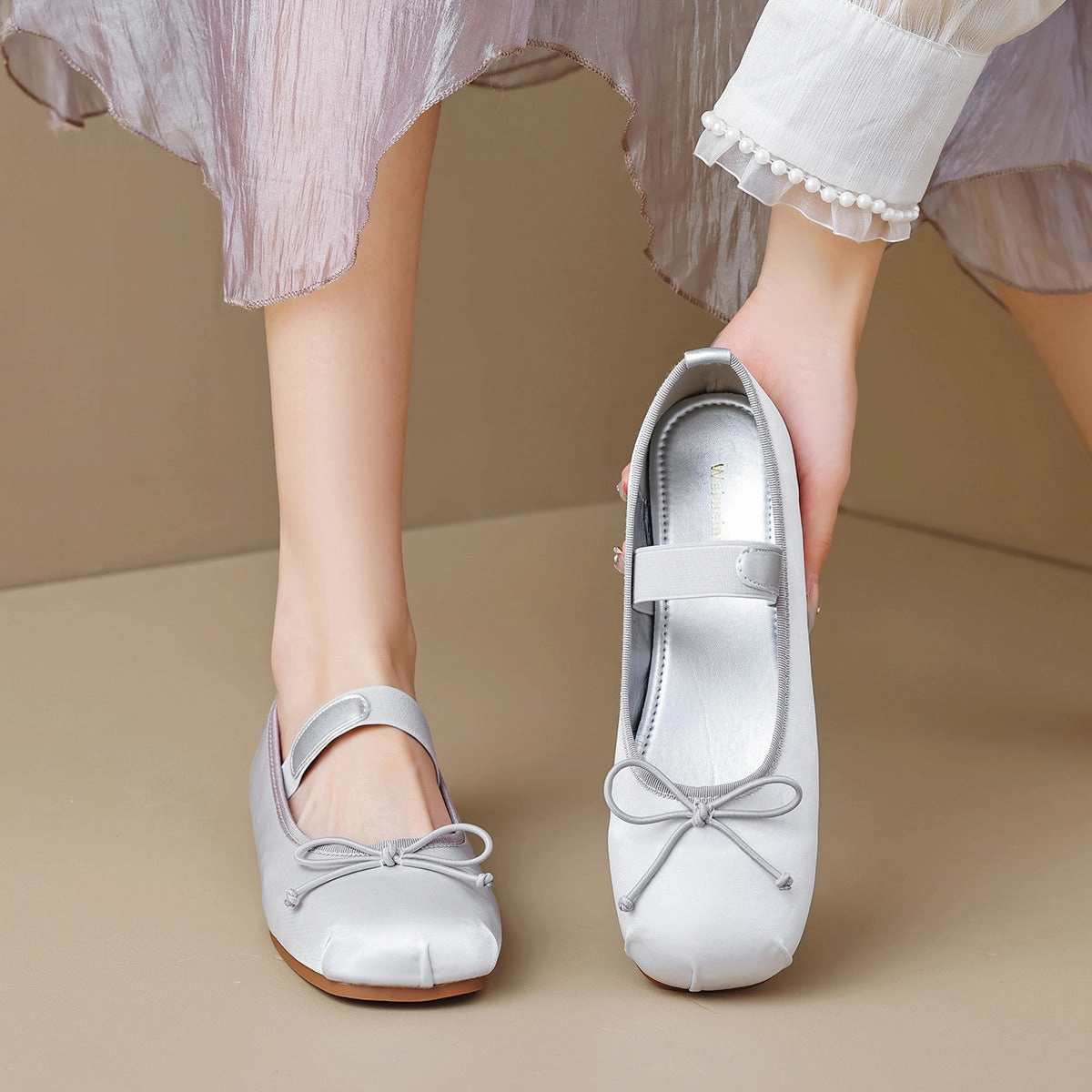 Women Cute Soft Canvas Flats Ballet Shoes Dk Casual Shoes